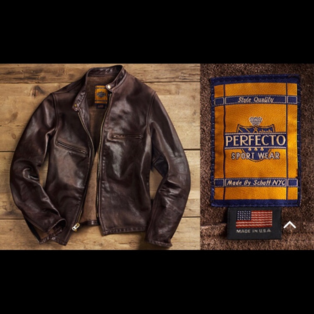 Men’s Original Brown Schott Arrow Leather Jacket